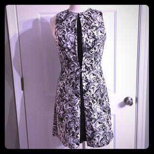 Michael Kors sleeveless blk/white dress size 4